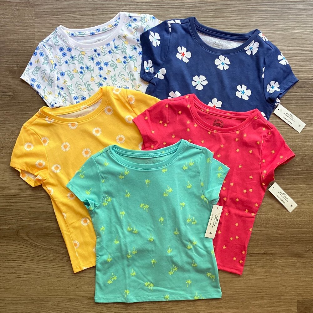 4/5 Wonder Nation Kid Tough Short-Sleeve T-Shirt Bundle